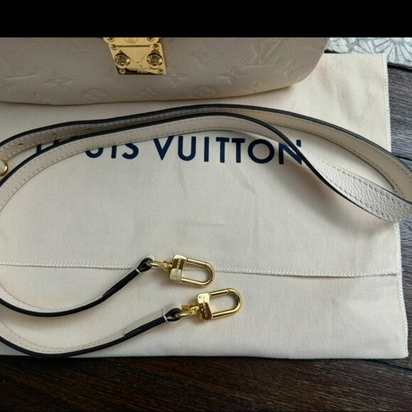 LOUIS VUITTON POCHETTE METIS IN CREAM EMPRIENTE LEATHER WITH WALLET AND POUCH - Picture 4 of 16